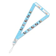 返礼品の「ヤマノススメ×タニタ コラボ歩数計」に付属するストラップ。