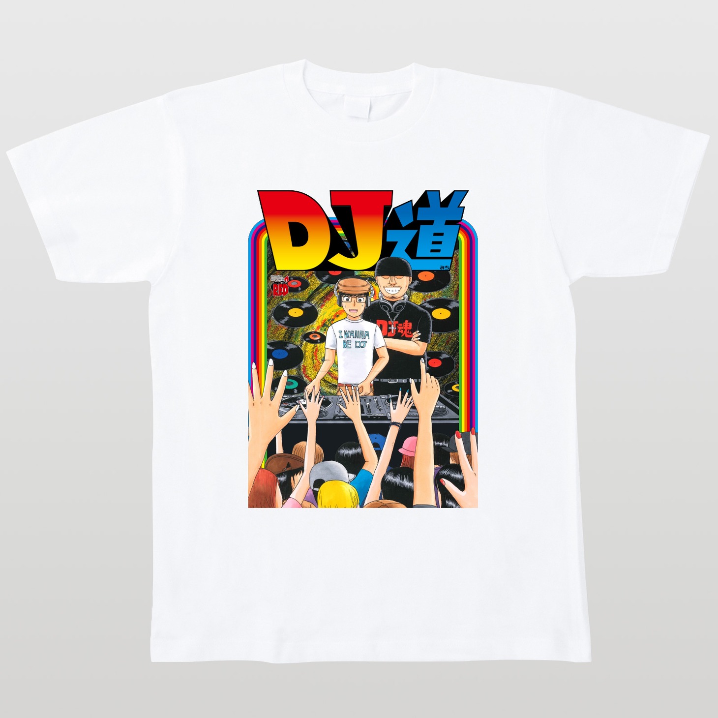「DJ道」表紙デザインTシャツ。