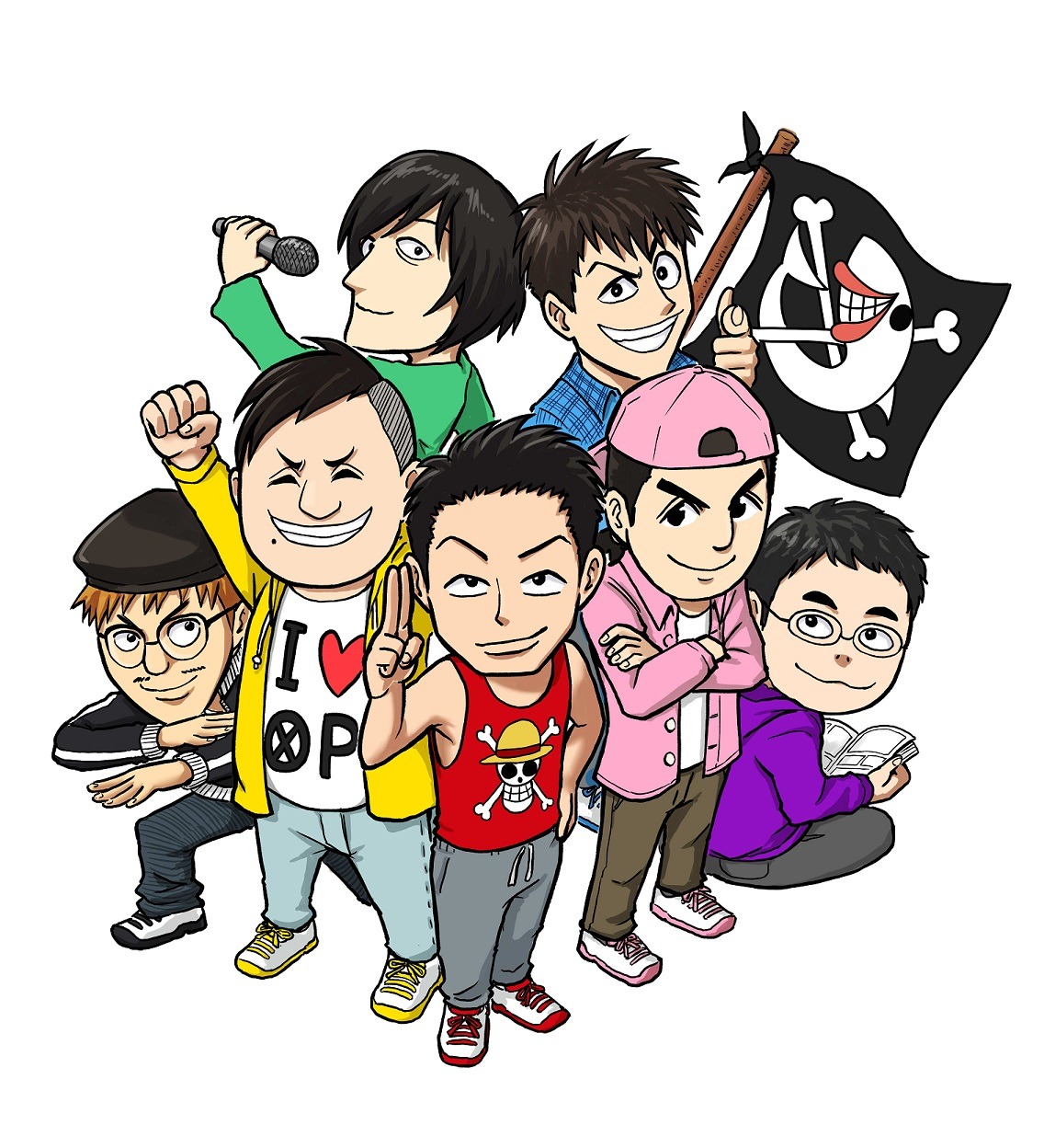 「Fischerʼs×ONE PIECE 7つなぎの大秘宝」のカラーカット。