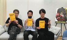 左から安元洋貴、森山洋監督、細谷佳正。