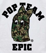 「ピピ美カモフラ柄 Tシャツ」のデザインアップ。