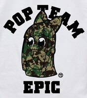 「ピピ美カモフラ柄 Tシャツ」のデザインアップ。