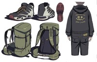 「天国大魔境」1巻PVのアニメ設定画（マル）。