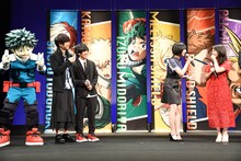 志田未来への愛を語る佐倉綾音と、それを見守るデク、梶裕貴、山下大輝。