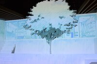 「未来のミライ」の“家”にフィーチャーしたプロジェクションマッピング。