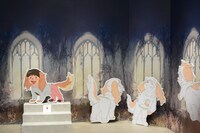 「おおかみこどもの雨と雪」のパネル。