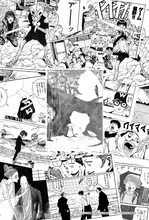 「松本大洋複製原画展」との連動スタンプラリーでもらえるミニクリアファイル。