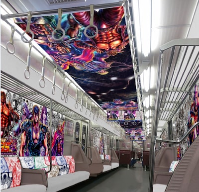 「ザコと行く三浦海岸！京急ヒャッハートレイン」車内装飾イメージ