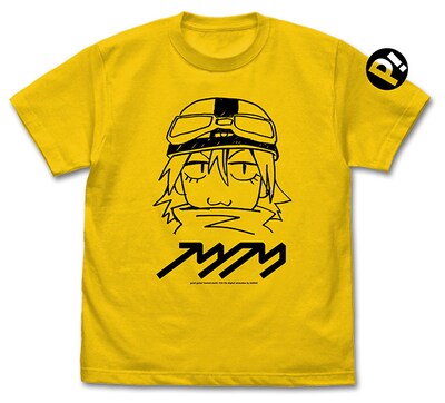 「FLCL ハル子 Tシャツ」イエロー