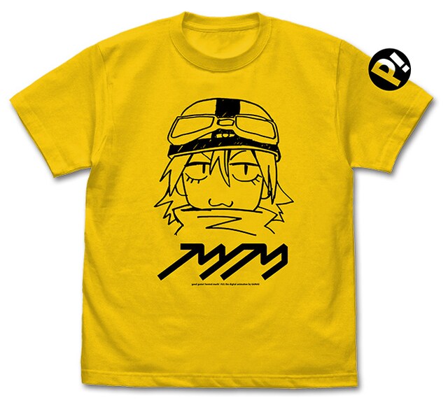 「FLCL ハル子 Tシャツ」イエロー