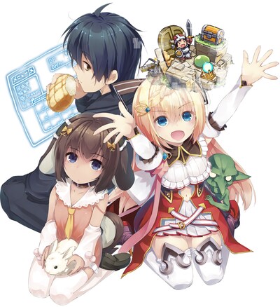 「絶対に働きたくないダンジョンマスターが惰眠をむさぼるまで」ビジュアル