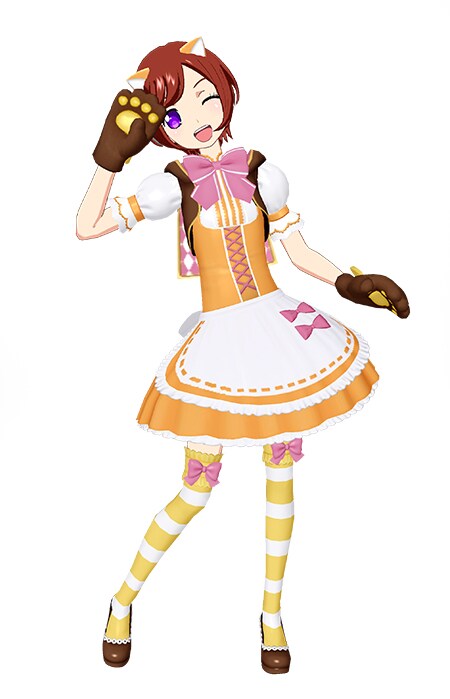 ゲーム「キラッとプリ☆チャン」の「あらいぐまラスカル」コラボコーデ。(c)NIPPON ANIMATION CO.,LTD.(c)Ｔ－ＡＲＴＳ / syn Sophia / テレビ東京 / PCH製作委員会