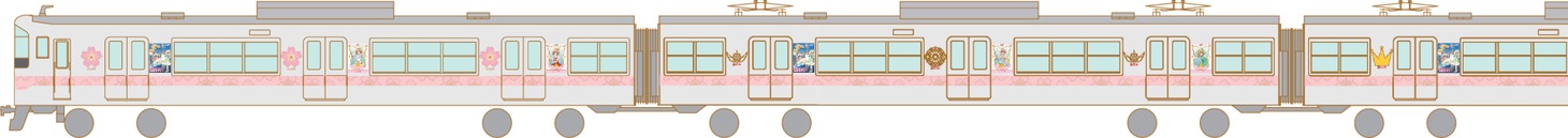 「さくらとおでかけ山陽電車」装飾列車イメージ
