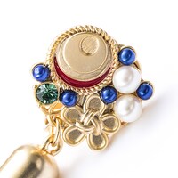 瑞獣（白澤、鳳凰、麒麟）モデルのイヤリング・ピアス。