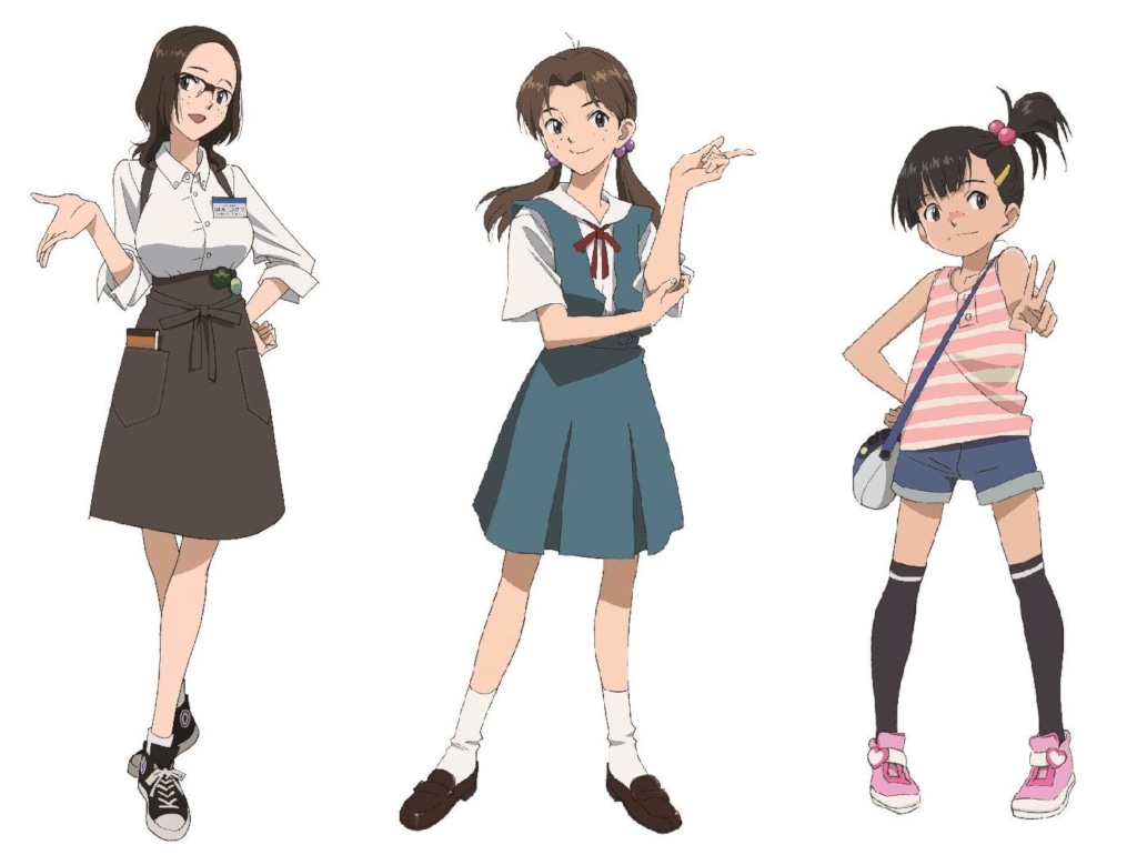 洞木3姉妹。左から長女の洞木コダマ、次女の洞木ヒカリ、3女の洞木ノゾミ。(c)カラー