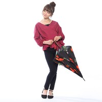 幼馴染（鬼灯、烏頭、蓬、お香）モデルの傘の使用例。