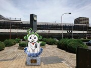 JR佐賀駅の南側駅前広場に設置される等身大佐賀春像のイメージ。