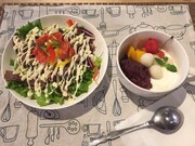 Fruit Parlour旬果で提供される「シシリアンコライス（旬の野菜バイキング付）」。