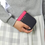 百をモチーフにしたカードケースの使用例。