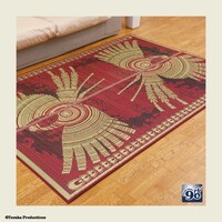 「火の鳥 特製い草ラグ」