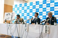 「獺祭 島耕作」商品説明会の様子。