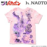 「深夜！天才バカボン」とアパレルブランド・h.NAOTOのコラボTシャツ。