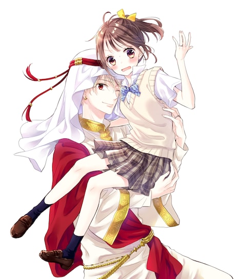 「シーク様とハーレムで。」予告カット。