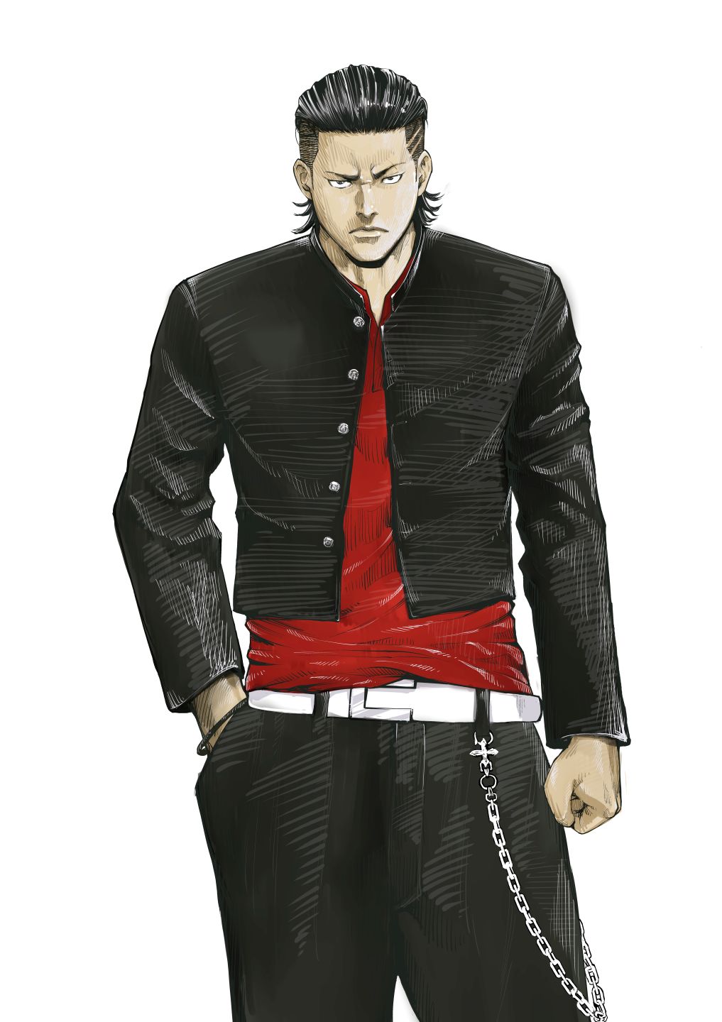 高橋ヒロシ原作、武藤将吾脚本による平良ケンジ「クローズZEROリブート」のカット。(c)2007 高橋ヒロシ／「クローズZERO」製作委員会 （c)高橋ヒロシ・平良ケンジ・武藤将吾（秋田書店）2018