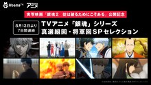 TVアニメ「銀魂」シリーズ真選組回・将軍回SPセレクションの告知画像。(c)空知英秋/集英社・テレビ東京・電通・BNP (c)空知英秋/集英社・テレビ東京・電通・BNP・アニプレックス
