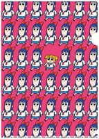 「ポプテピピックフレーム切手セット（B）」のクリアファイル。