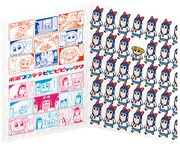 「ポプテピピックフレーム切手セット(B)」の台紙・中面。