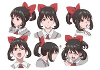 土宮明日架の設定画。