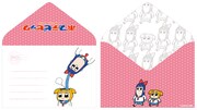「ポプテピピックフレーム切手セット(B)」のレターセット・封筒。