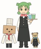 「よつばと！」カフェイベントのメインビジュアルは、あずまきよひこによる描き下ろし。