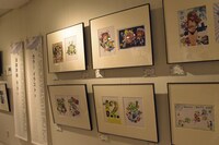 第1話原稿の隣には、カラーイラストのコーナー。