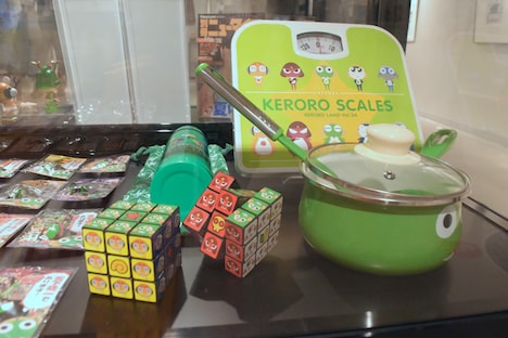 展示されているグッズの一部。