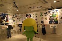 会場では、映像作品のため執筆されたさまざまなイラストも展示。