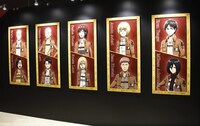 「進撃の巨人 THE ANIMATION GALLERY」の様子。