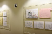 「進撃の巨人 THE ANIMATION GALLERY」の様子。