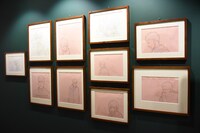 「進撃の巨人 THE ANIMATION GALLERY」の様子。
