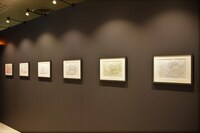 「進撃の巨人 THE ANIMATION GALLERY」の様子。