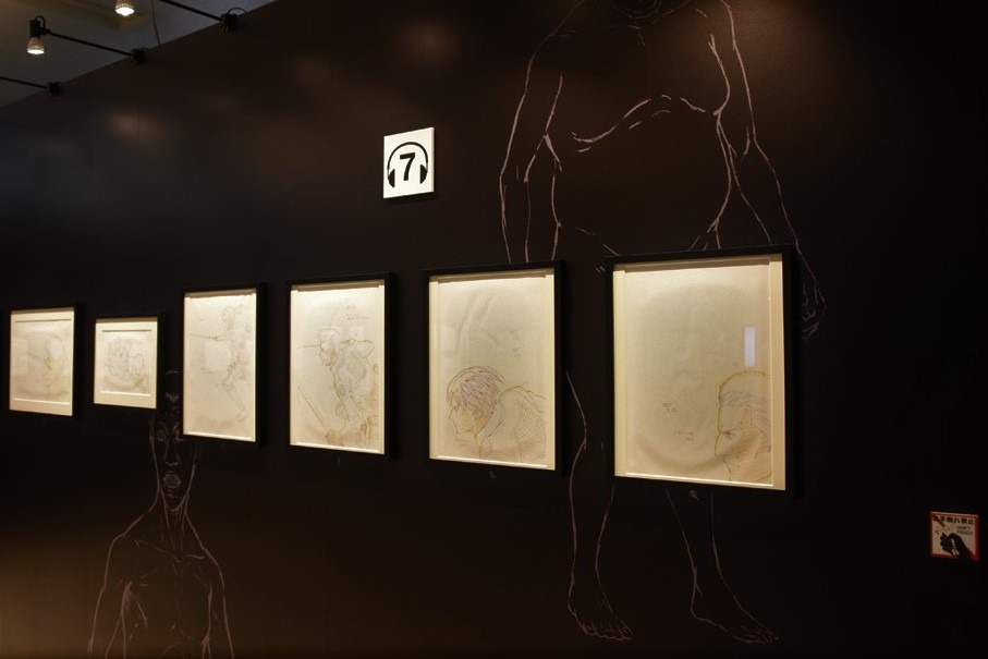 「進撃の巨人 THE ANIMATION GALLERY」の様子。