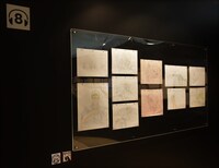 「進撃の巨人 THE ANIMATION GALLERY」の様子。