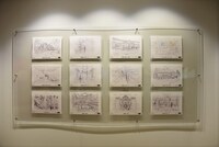 「進撃の巨人 THE ANIMATION GALLERY」の様子。