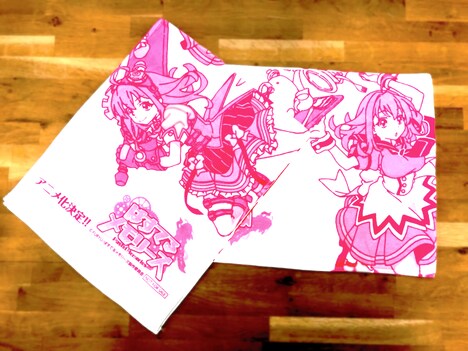 コミックマーケットで配布される「ぱすメモタオル」