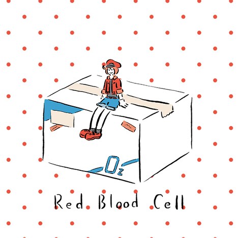 赤血球のイラスト。