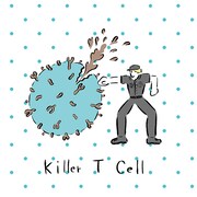 キラーT細胞のイラスト。