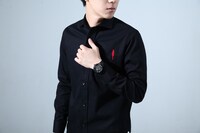 「STEINS;GATE 0」コラボアイテムの着用イメージ。