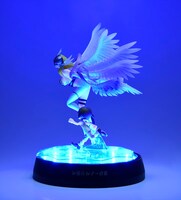 光る台座の使用イメージ。