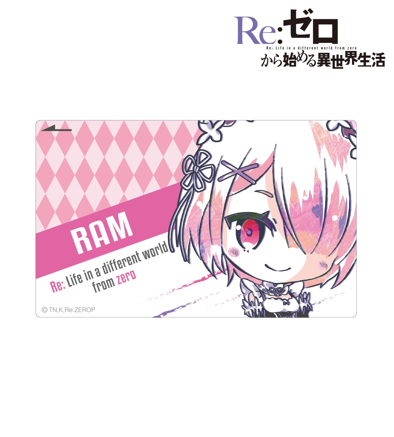 ラムモデルのICカードステッカー。